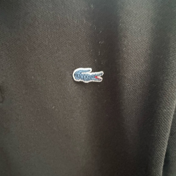 Men’s size 5 (large) black Lacoste for JCrew polo; worn - Picture 2 of 3